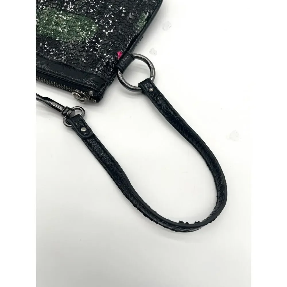 BETSEY JOHNSON Y2K Vintage Sequin Wristlet Bag